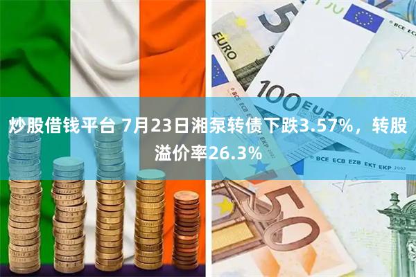 炒股借钱平台 7月23日湘泵转债下跌3.57%，转股溢价率26.3%