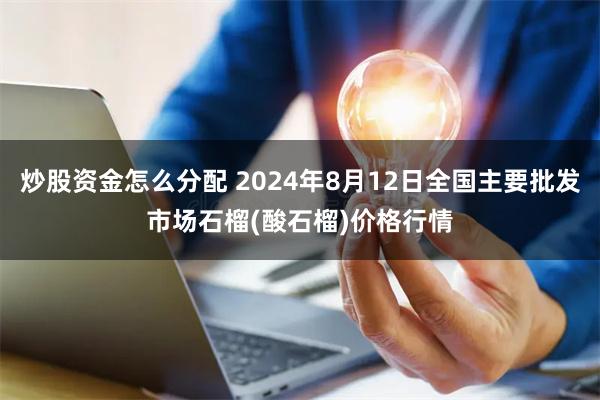 炒股资金怎么分配 2024年8月12日全国主要批发市场石榴(酸石榴)价格行情