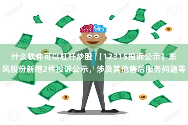 什么软件可以杠杆炒股 【12315投诉公示】东风股份新增2件投诉公示，涉及其他售后服务问题等