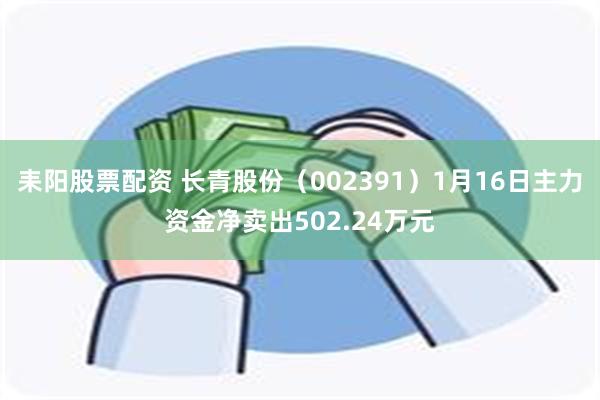 耒阳股票配资 长青股份（002391）1月16日主力资金净卖出502.24万元