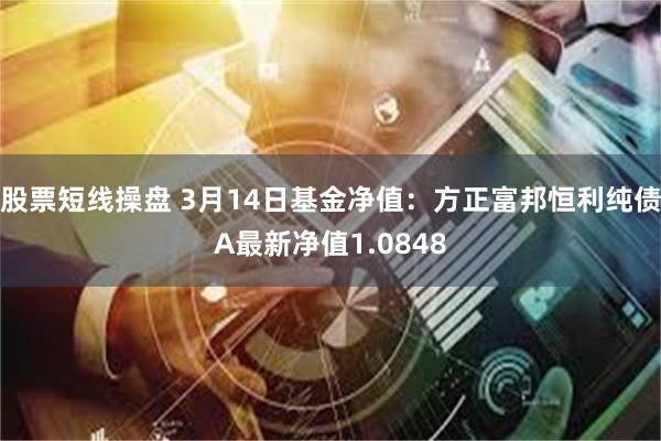 股票短线操盘 3月14日基金净值：方正富邦恒利纯债A最新净值1.0848